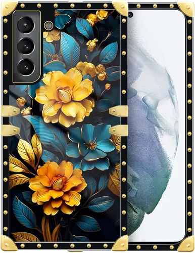 Vista 8 de Funda compatible con Samsung Galaxy S10 4G, TPU suave de lujo y parte trasera de policarbonato duro para niñas y mujeres, funda protectora a prueba