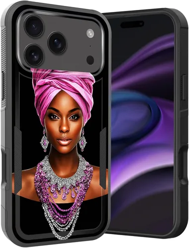 Vista 155 de Funda para iPhone Air, doble capa híbrida resistente resistente a prueba de golpes de policarbonato duro + funda protectora de silicona suave