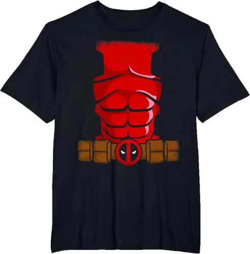 Vista 4 de Marvel Deadpool Wade Wilson - Camiseta para disfraz de Halloween