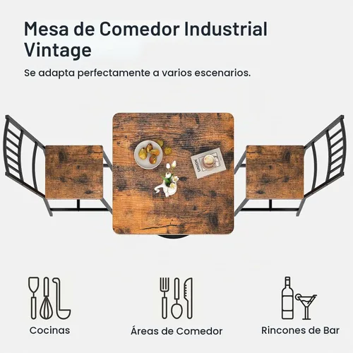 Vista 9 de HOOBRO Mesa de comedor, mesa de comedor cuadrada para 2, mesa de comedor de 27.6 pulgadas para espacios pequeños, mesa de cocina de tulipán, base