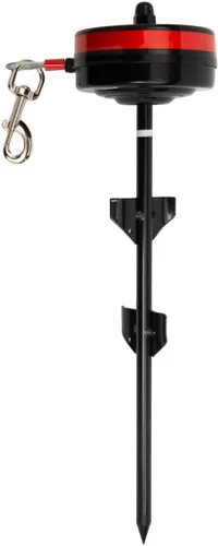Vista 8 de Howard Pet Productos retráctil para atar perro en el suelo., S, Negro