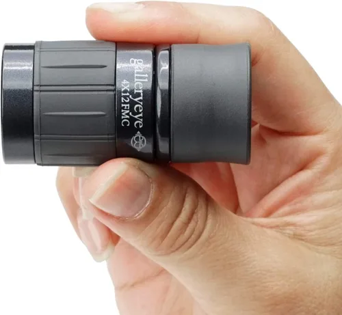 Vista 8 de Kenko Monocular Gallery Eye 4x12 Negro, revestimiento multi-completo, distancia de enfoque cercano 7.5 in, fabricado en Japón, para apreciación