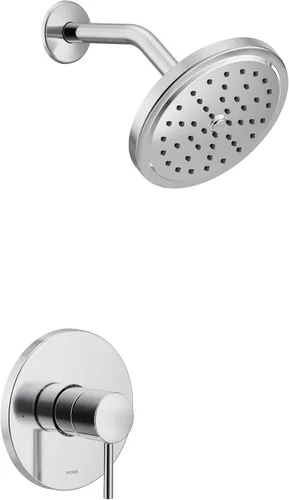 Vista 12 de Moen Align - Kit de molduras de ducha M-CORE serie 3 de oro cepillado con cabezal de ducha ancho y mango de palanca, requiere válvula, UT3292BG