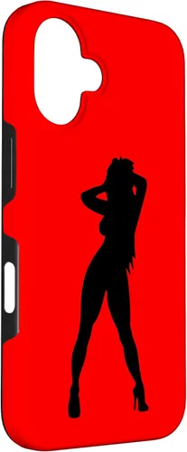 Vista 3 de Funda con diseño de silueta de mujer sexy para iPhone 16