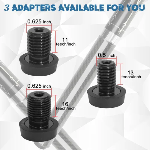 Vista 4 de Extensión de Taco de Billar con 3 Topes de Fibra de Carbono Extensor de Taco de Billar Accesorios de Taco de Billar