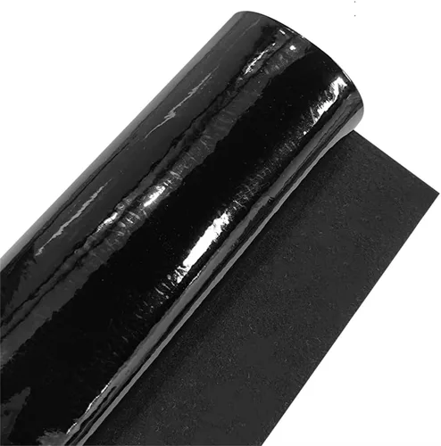 Vista 2 de Rollo de piel sintética con espejo brillante de 11.8 x 53 pulgadas, vinilo brillante de color sólido para manualidades, arcos, aretes, manualidades