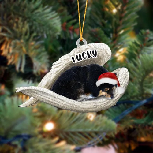 Vista 77 de Ángel durmiente de Afghan Hound para Navidad, adorno personalizado con el nombre del perro, adorno de Navidad personalizado para amantes de perros