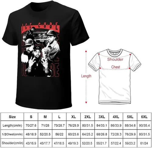 Vista 2 de Camisetas musicales de algodón de manga corta con cuello redondo para hombre, camisetas gráficas de moda