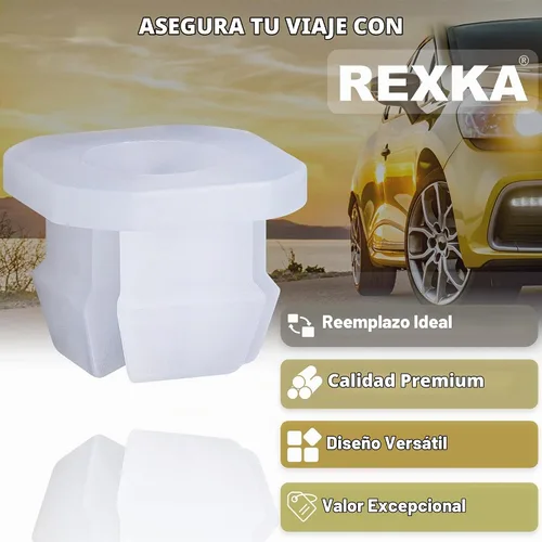 Vista 5 de Rexka 10 piezas de bisel de faro de nylon, tuercas de tornillo de parrilla #8 o #10 Tamaño de tornillo Compatible con GM 3919773 Chevy Buick