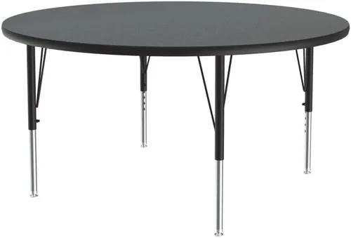 Vista 63 de Correll - Mesa rectangular de actividades para el aula de 24 x 36 pulgadas, altura ajustable (19-29 pulgadas), parte superior de nogal colonial