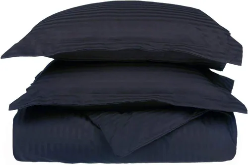Vista 21 de LaxLinen Juego de funda de edredón de 3 piezas (1 funda de edredón con 2 fundas de almohada) 100% algodón de calidad suave, con cierre