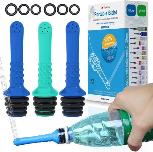 Vista 15 de 2 botellas portátiles de bidé de viaje de 15.2 fl oz Peri para posparto esenciales para recuperación perineal, cuidado femenino, tratamiento