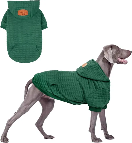 Vista 41 de BEAUTYZOO - Sudadera con capucha para perros con agujero para correa y bolsillo, suéteres para perros pequeños, medianos y grandes, niños y niñas