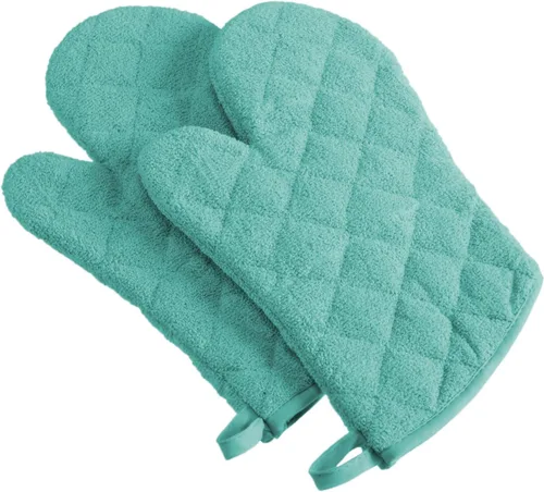 Vista 27 de DII Basic Terry Collection - Guante de horno acolchado 100% algodón, color verde antiguo, 2