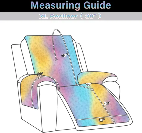 Vista 6 de Fundas impermeables para sofá reclinable de 30 pulgadas, reversibles, reutilizables, para sala de estar, funda de sofá pequeño para un solo asiento