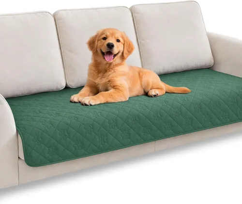 Vista 15 de PAWFINITY Funda de cama impermeable para perros, manta para mascotas lavable para colchón Gris