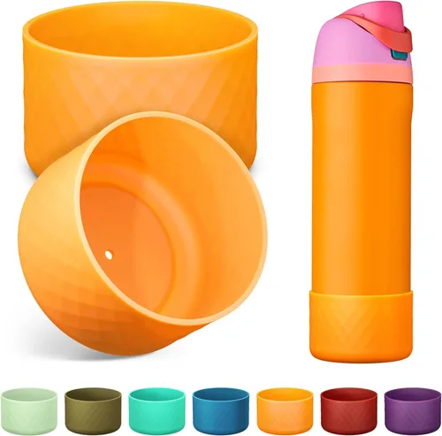 Vista 59 de 2 botas de silicona para botella de agua Owala de 24 onzas, 32 onzas, 40 onzas, funda protectora antideslizante para botellas de agua de acero