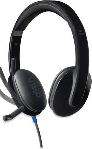 Vista 2 de Logitech Auriculares HD H540, sobre la cabeza, negro (981-000510)
