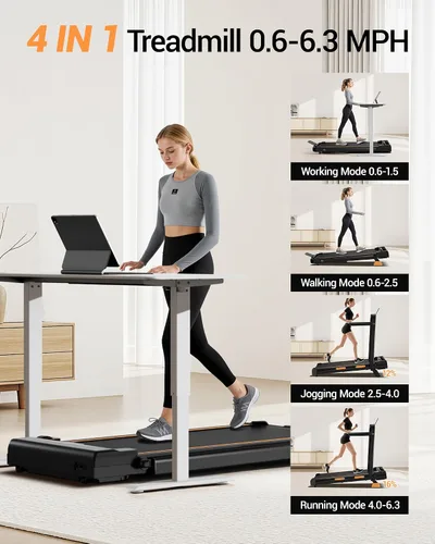 Vista 10 de LONTEK Walking Pad with 15% Incline & Handle Bar, Treadmills for Home Small