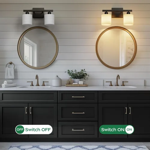 Vista 5 de Accesorios de iluminación de baño, accesorios de iluminación de baño sobre espejo, luces de tocador clásicas de interior, luz de tocador moderna