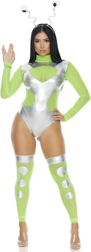 Vista 3 de Forplay 3 piezas para mujer. Disfraz de extraterrestre sexy