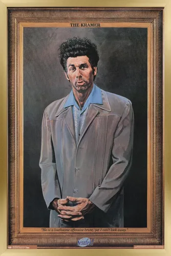 Vista 9 de Trends International Seinfeld - Póster de pared Kramer, 14.725 x 22.375 pulgadas, versión enmarcada de madera de granero Versión enmarcada Barnwood