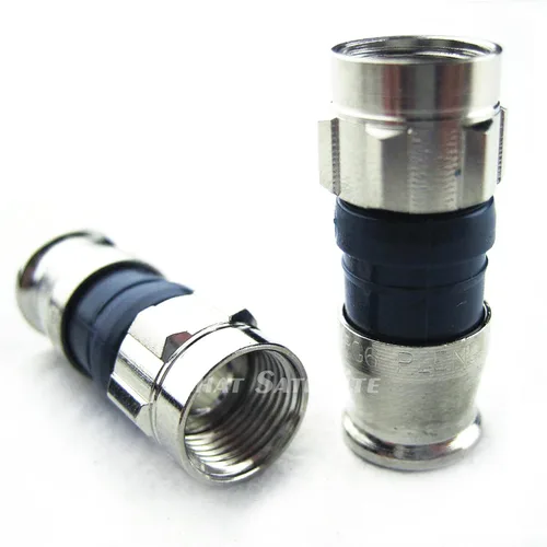 Vista 10 de 2 Piezas RG11 Belden PPC EX11N716PLUS Conector de Compresión de Cable Coaxial de Níquel y Anticorrosión RG-11 Accesorio Coaxial