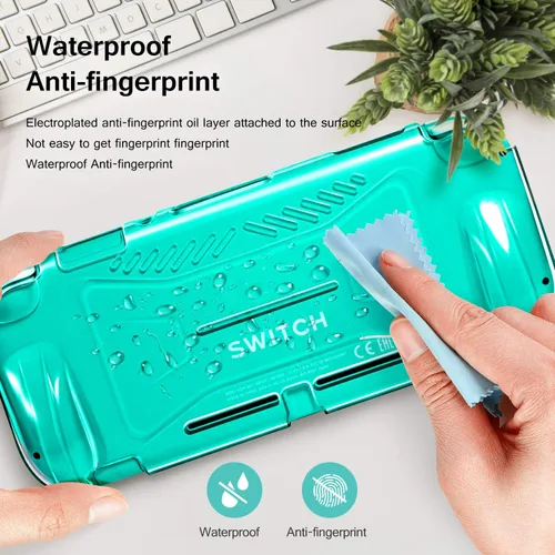 Vista 6 de iVoler - Protector de pantalla de vidrio templado para Nintendo Switch Lite (paquete de 2) con funda protectora de TPU para Nintendo Switch Lite
