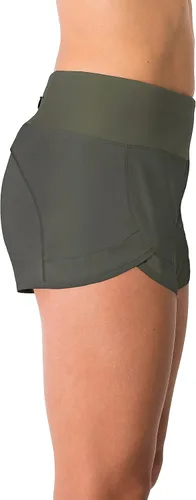 Vista 2 de Tough Mode - Pantalones cortos para mujer, ligeros, con forro de malla, 3 pulgadas, bolsillo con cremallera, para hacer ejercicio, correr