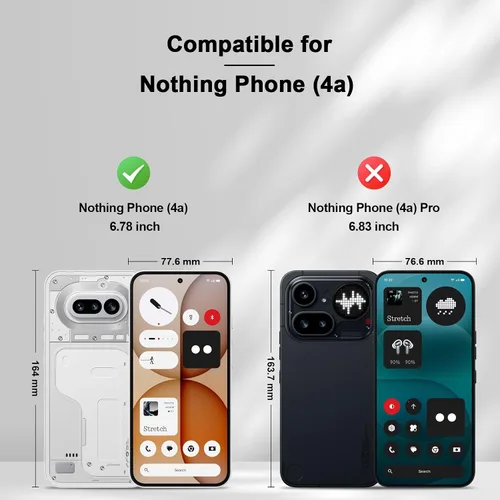 Vista 2 de Jasonyu Funda tipo cartera con tapa para Nothing Phone 4a 5G, funda magnética de cuero con tarjetero, función atril, funda protectora duradera