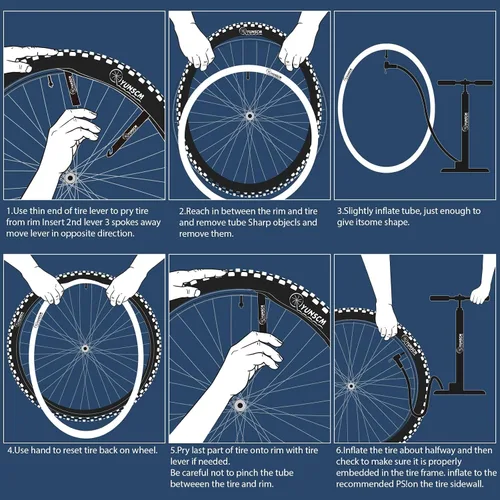 Vista 6 de 1 paquete de 20 x 4.0 tubo de neumático de bicicleta eléctrica de 20 x 4.0 válvula Schrader de 1.260 in, tubo interior compatible con Fat Bike de 20