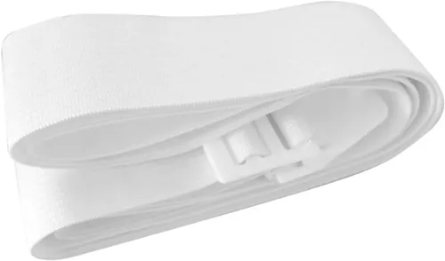 Vista 3 de Sandhill Tools Cinturón de estoma de ostomía ligero blanco ajustable, impermeable, reutilizable, correa de cintura y hebilla para apoyar bolsas