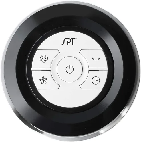 Vista 5 de SPT SF-1536W: Ventilador de torre con control remoto y temporizador en blanco