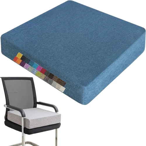 Vista 15 de Cojín antideslizante para silla, 19.7 x 19.7 x 2 in, espuma de memoria Blanco