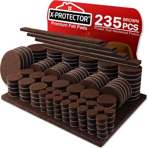 Vista 7 de X-PROTECTOR - Almohadillas de fieltro para muebles, 133 unidades, almohadillas de fieltro para patas de muebles, los mejores protectores de piso