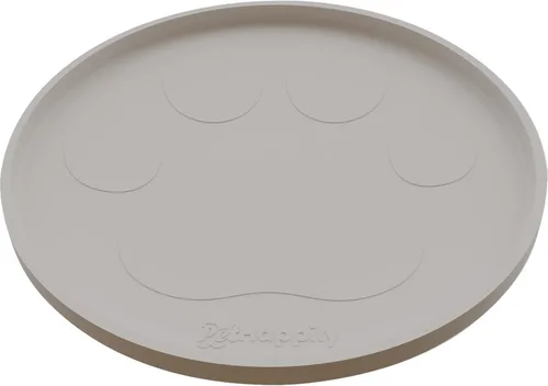 Vista 60 de Tapete grande de silicona para cuencos de comida y agua, bordes elevados para evitar derrames, impermeable, protege el suelo, fácil de limpiar