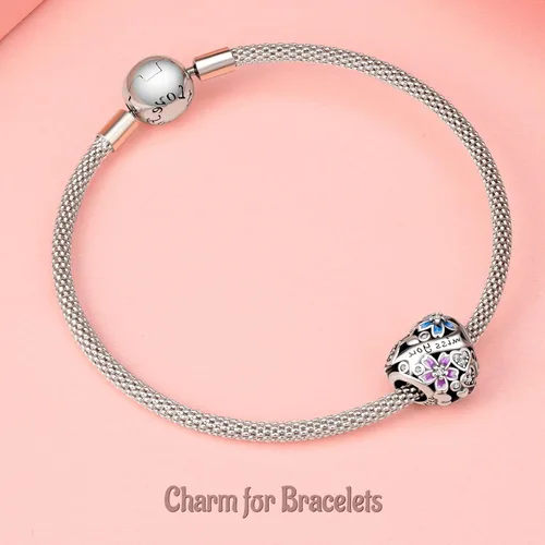 Vista 4 de Annmors Dijes familiares de joyería para mujer, plata de ley 925, colgante con circonita cúbica, cuentas de joyería, regalos de bricolaje