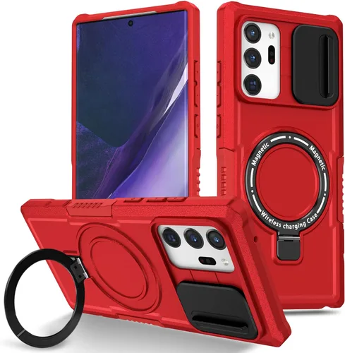 Vista 74 de Funda magnética para Samsung Galaxy Note 20 Ultra, soporte para teléfono, funda protectora mate a prueba de golpes, funda protectora para teléfono