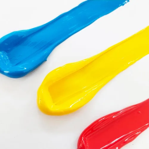 Vista 4 de Juego de pintura acrílica de cuerpo pesado, 12 colores (2.5 fl oz/2.54 onzas), pigmento rico para lienzo, rocas, huevos, pintura profesional