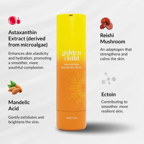 Vista 3 de Crema equilibrante de alta estima - Crema facial hidratante ligera para pieles sensibles y secas. Alivia el enrojecimiento, fortalece la barrera