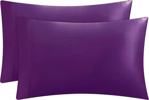 Vista 36 de Juicy Couture Juego de sábanas de satén de tamaño individual, juego de sábanas sedosas de bolsillo profundo con 1 sábana bajera, 1 sábana encimera