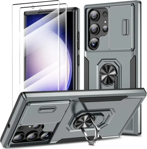Vista 84 de Funda magnética para Samsung Galaxy Note 20 Ultra con soporte de anillo [con protector de pantalla] [Compatible con carga inalámbrica MagSafe] Funda