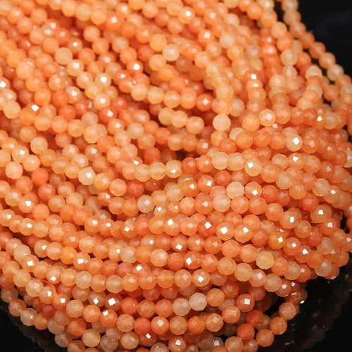 Vista 67 de 180 piezas 2mm Cuentas de piedras preciosas de turquesa africana natural facetada redonda suelta para hacer joyas