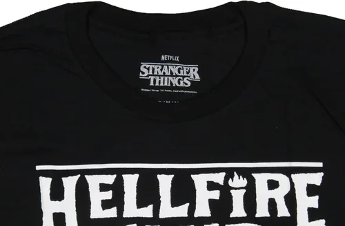 Vista 3 de Strangers Things Hellfire Club Group Picture Dice Don't Die - Camiseta con estampado gráfico para hombre