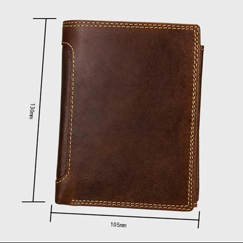 Vista 2 de TAUFE Men's Wallets, Men's Wallet Men's Wallet Vintage Card Holder Vertical Wallet