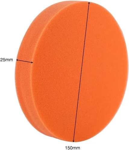 Vista 3 de Almohadilla de pulido, 10 Uds. 6 "(150 mm) Esponja Pulido Pulido Kit de almohadilla de cera herramienta para pulidor de coche Buffer Naranja