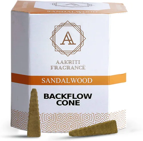 Vista 5 de Conos de cascada de incienso natural de flujo de retorno, forma única para incienso de reflujo, para oración, meditación, relajación (25 piezas)