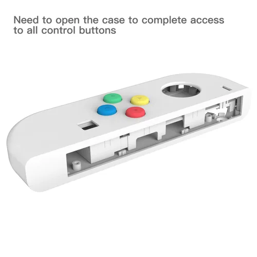 Vista 2 de Basstop - Carcasa de repuesto para consola NS NX y mando Joy-Con con interruptor izquierdo derecho sin componentes electrónicos.
