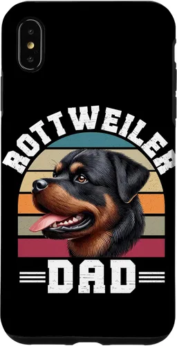 Vista 11 de Rottweiler Dad Rottie Father Dog Parent Father's Day Retro Case for iPhone 16