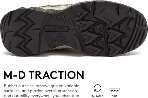 Vista 5 de HI-TEC Ravus Mid - Botas de senderismo para mujer, ligeras, transpirables, para exteriores